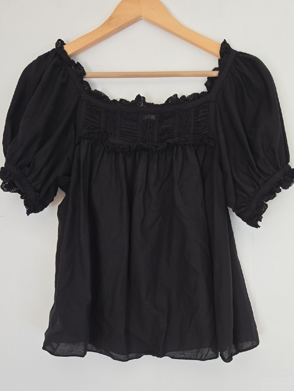 DOEN Black Frances Top - Sz S